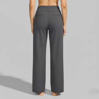 Women's High-Waisted Wide-Leg Yoga Trousers