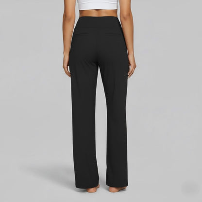 Women's High-Waisted Wide-Leg Yoga Trousers