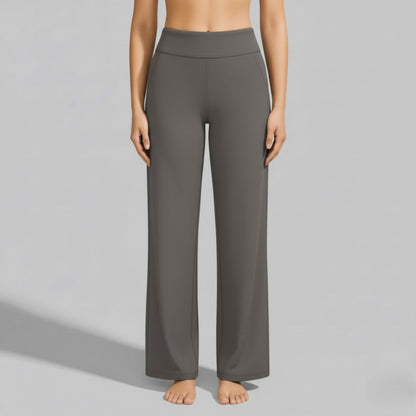 Women's High-Waisted Wide-Leg Yoga Trousers