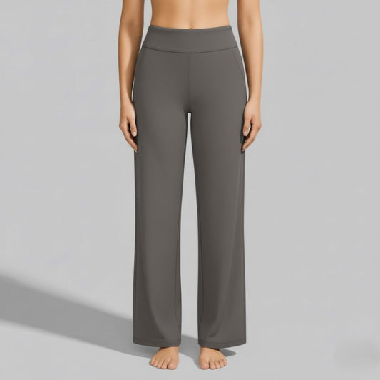 Women's High-Waisted Wide-Leg Yoga Trousers