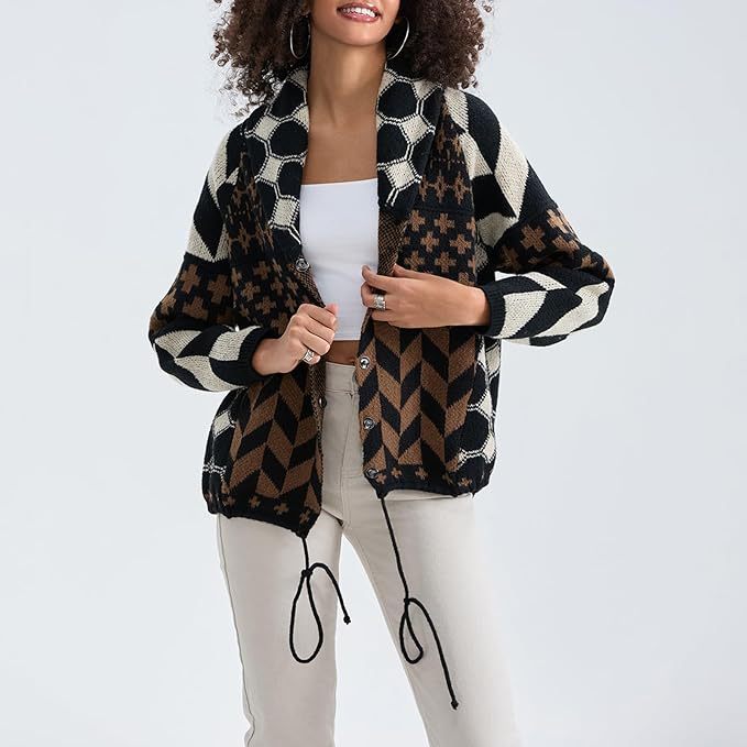 Women's Oversized Button-Front Cardigan