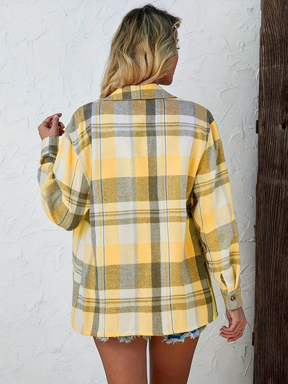 Women's Oversized Check Flannel Shacket