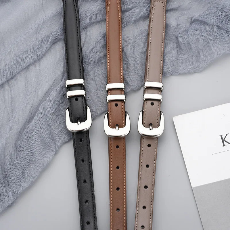 Adele Slim Leather Belt