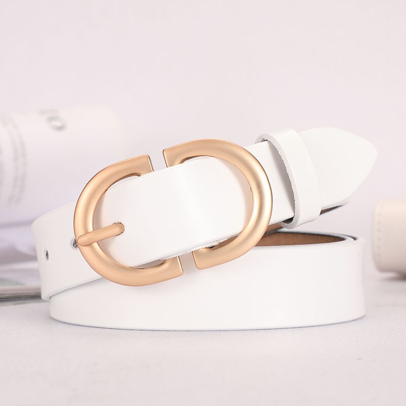 Blair Double Buckle Leather Belt