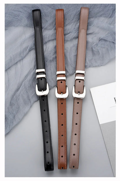 Adele Slim Leather Belt