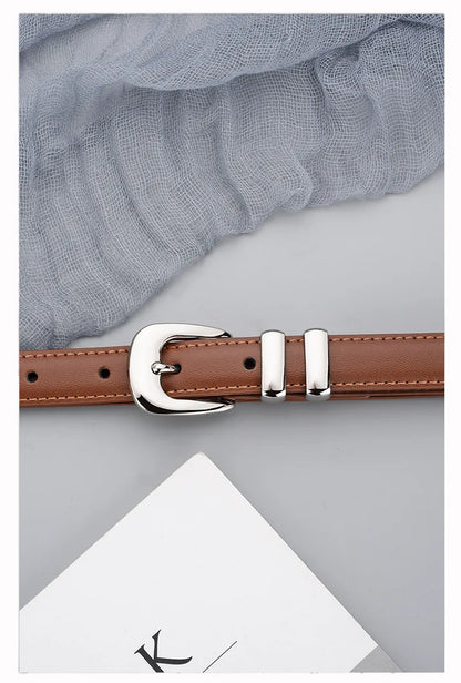 Adele Slim Leather Belt