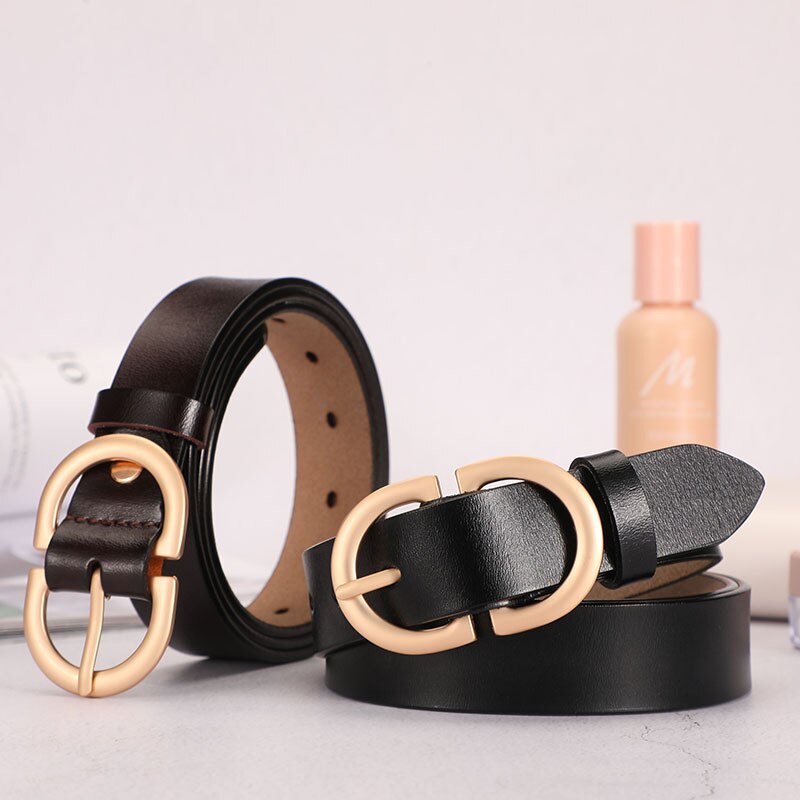 Blair Double Buckle Leather Belt