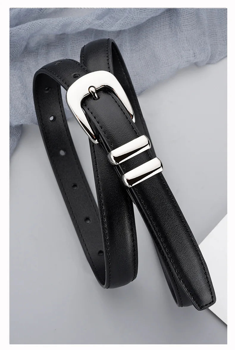 Adele Slim Leather Belt
