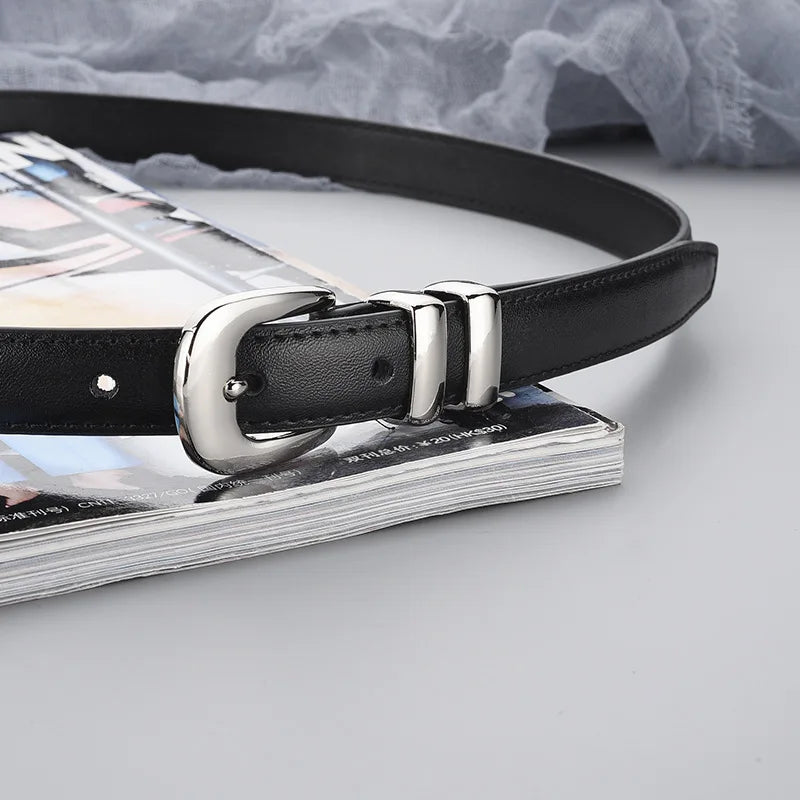 Adele Slim Leather Belt