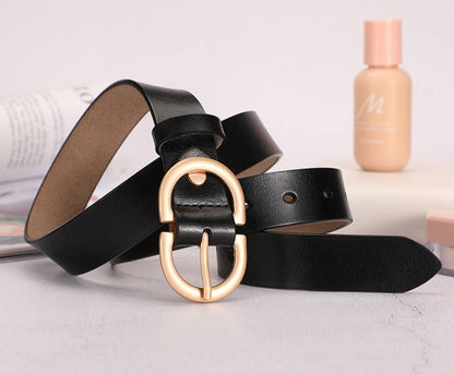 Blair Double Buckle Leather Belt