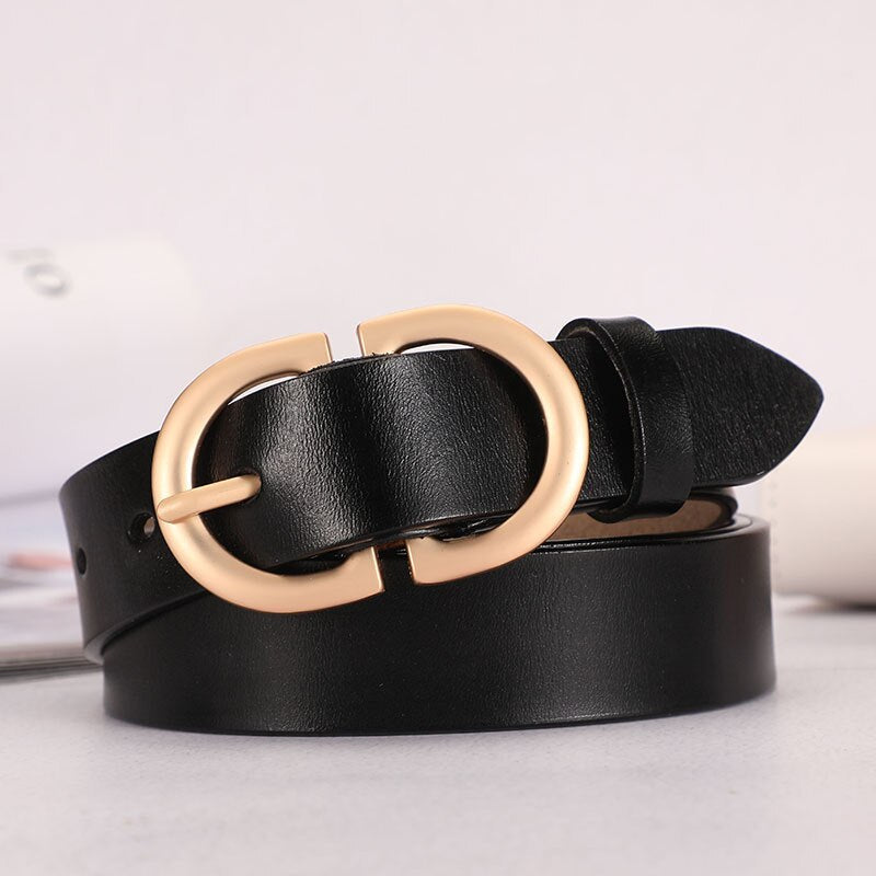 Blair Double Buckle Leather Belt