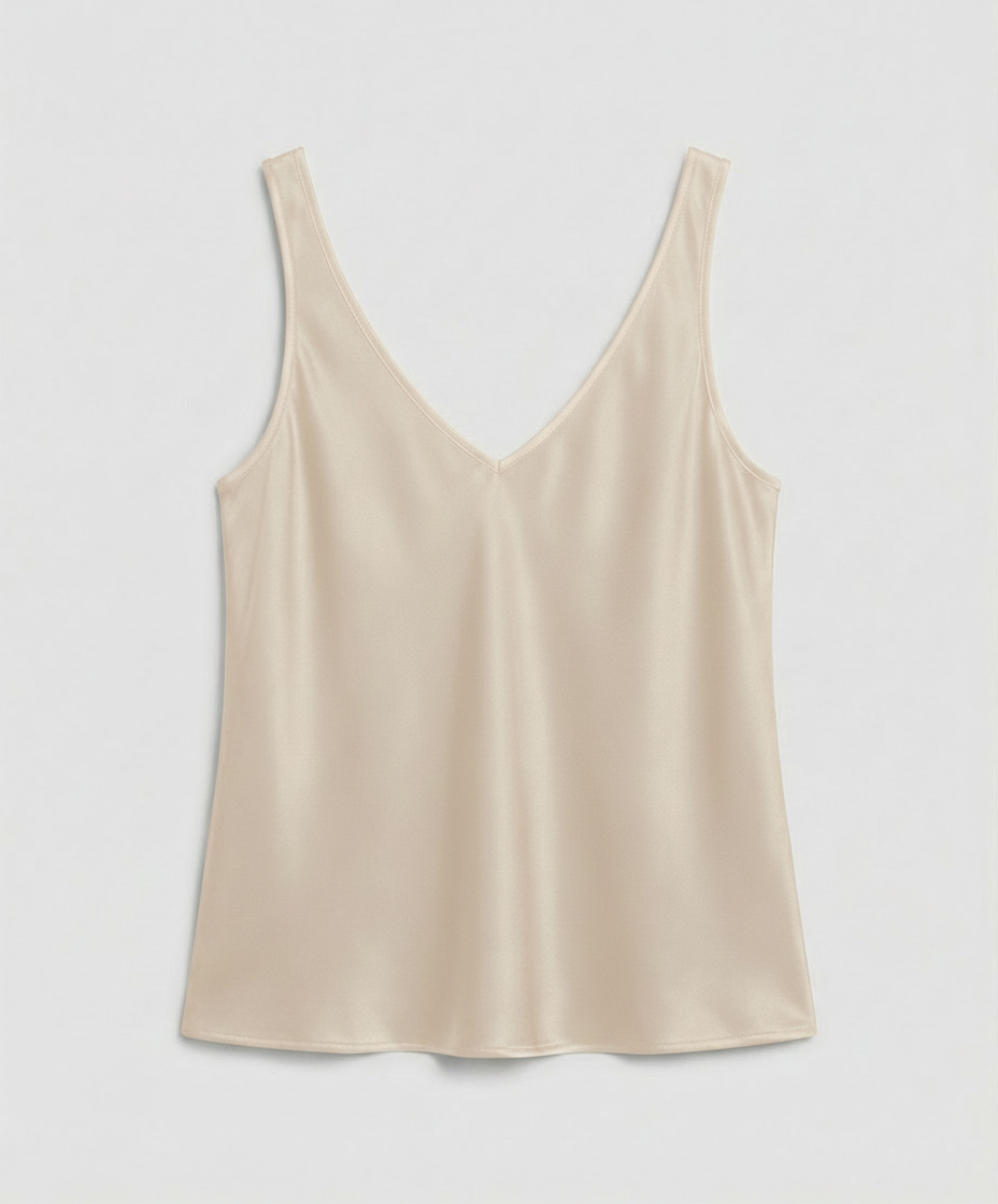 Women's Satin V-Neck Cami Top