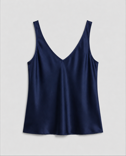 Women's Satin V-Neck Cami Top