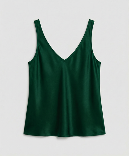 Women's Satin V-Neck Cami Top