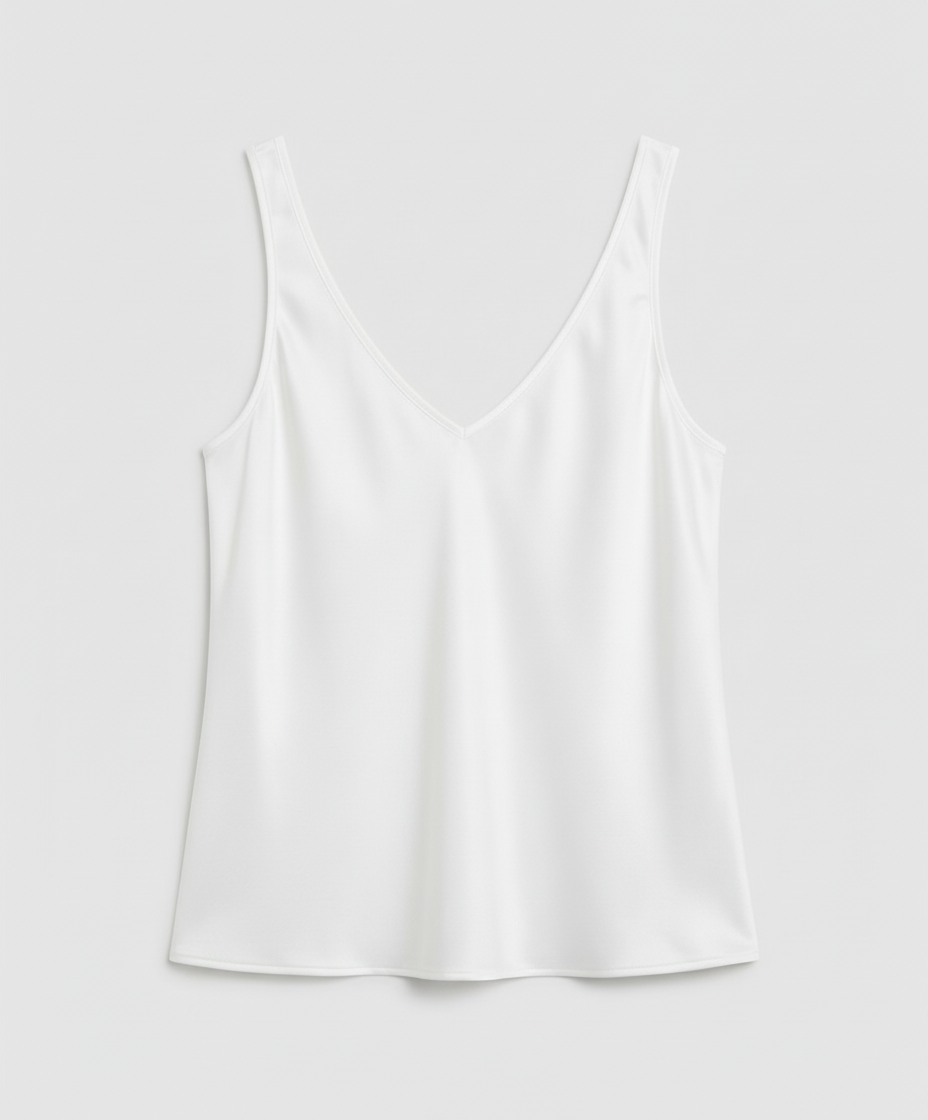 Women's Satin V-Neck Cami Top
