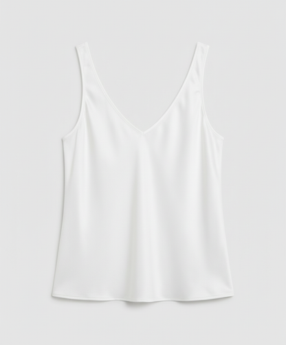 Women's Satin V-Neck Cami Top