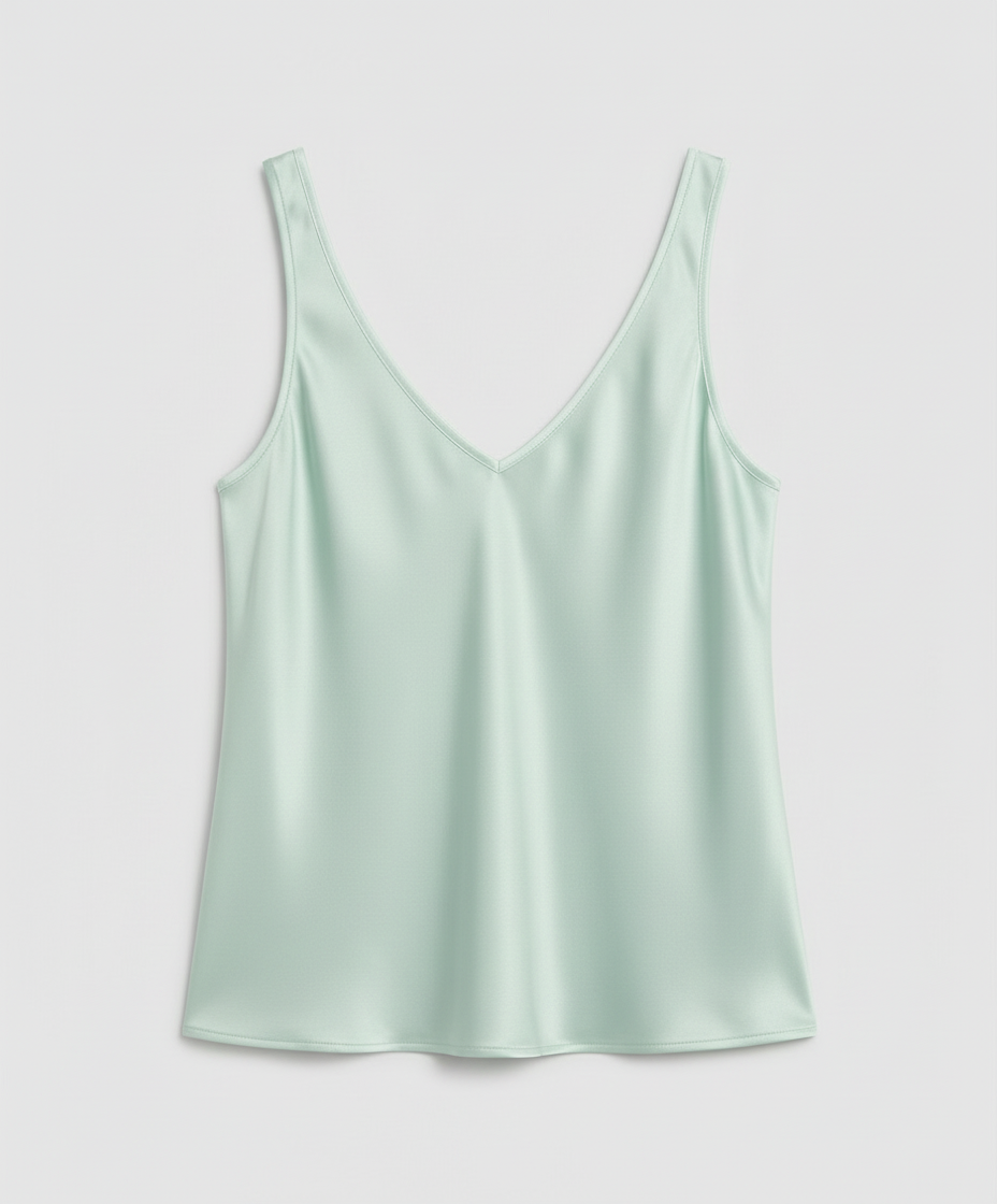 Women's Satin V-Neck Cami Top
