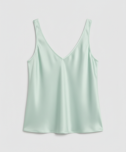 Women's Satin V-Neck Cami Top