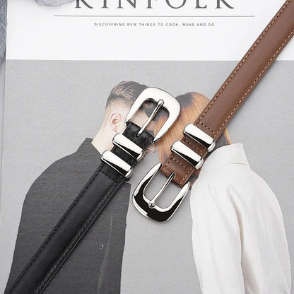 Adele Slim Leather Belt