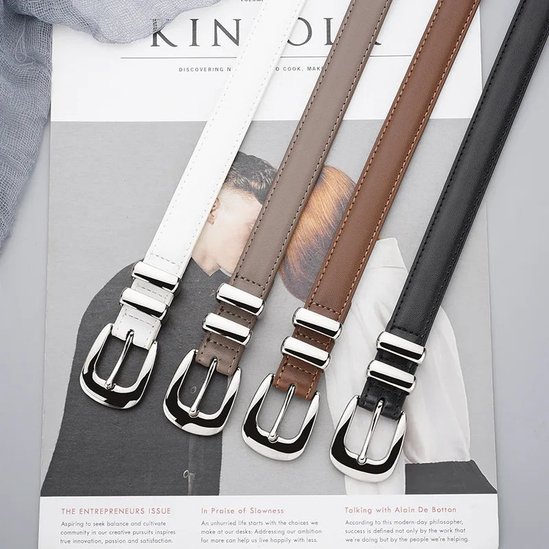 Adele Slim Leather Belt