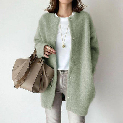 Women's Relaxed-Fit Short Coat with Pockets
