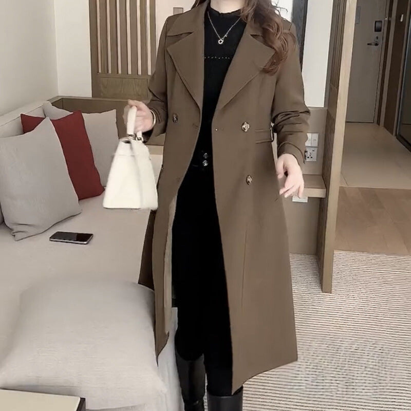 Women's Classic Longline Trench Coat