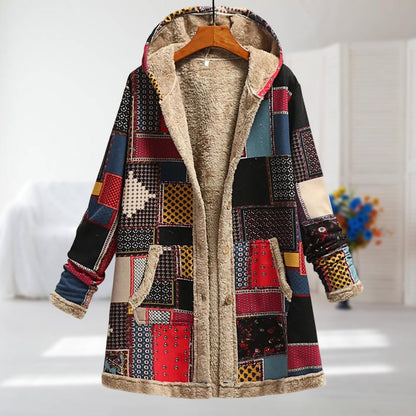 Women's Printed Winter Jacket with Soft Lining