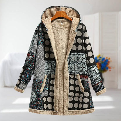 Women's Printed Winter Jacket with Soft Lining
