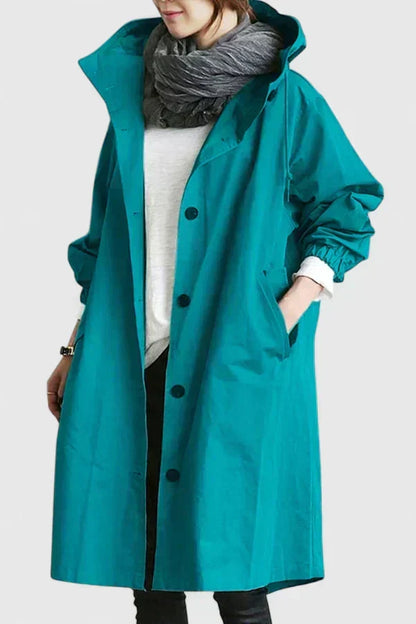 Women's Oversized Hooded Longline Coat