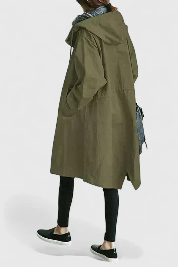 Women's Oversized Hooded Longline Coat