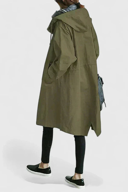 Women's Oversized Hooded Longline Coat