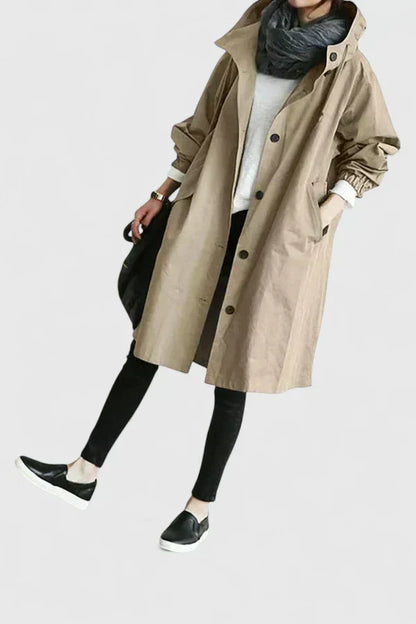 Women's Oversized Hooded Longline Coat
