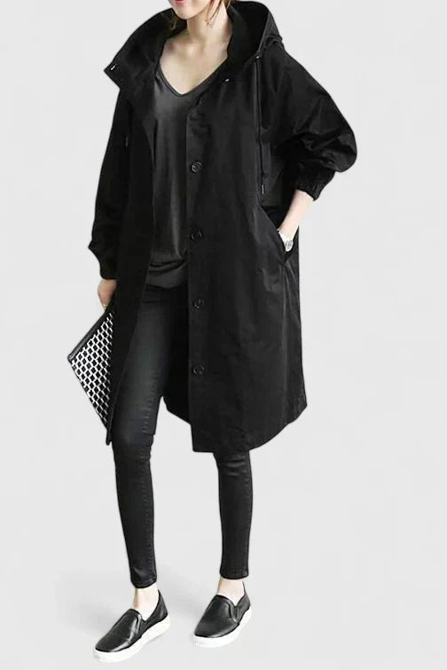 Women's Oversized Hooded Longline Coat
