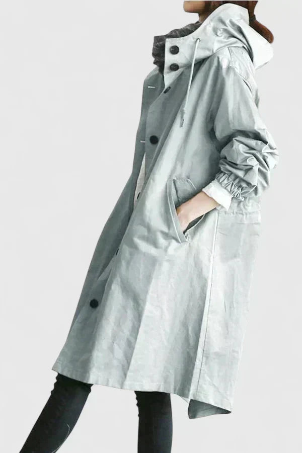 Women's Oversized Hooded Longline Coat