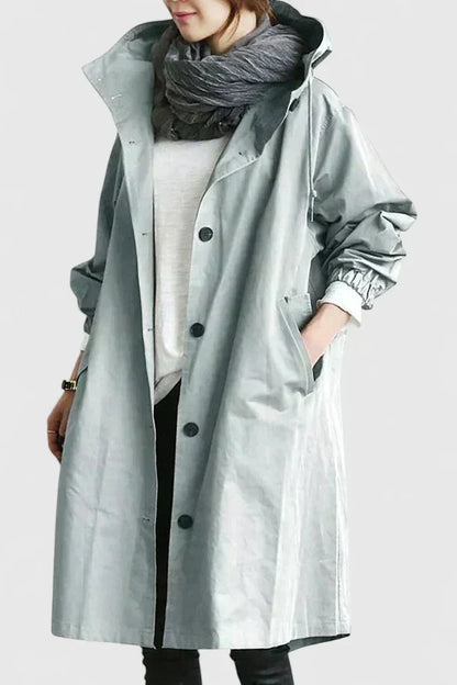 Women's Oversized Hooded Longline Coat