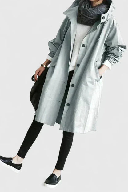 Women's Oversized Hooded Longline Coat