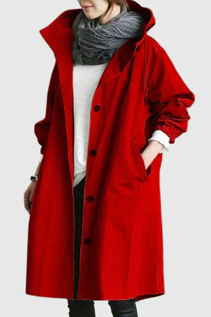 Women's Oversized Hooded Longline Coat