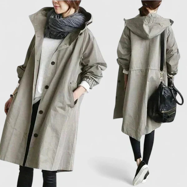 Women's Oversized Hooded Longline Coat