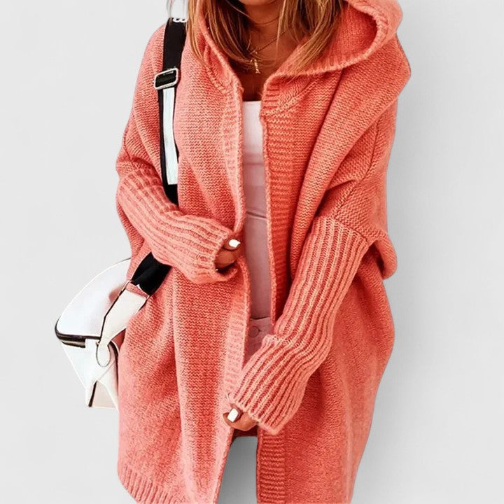 Women's Oversized Hooded Long Cardigan