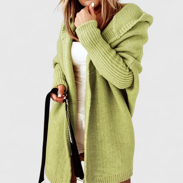 Women's Oversized Hooded Long Cardigan