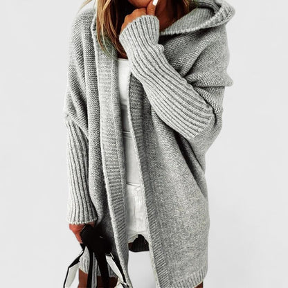 Women's Oversized Hooded Long Cardigan