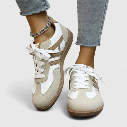 Women's Orthopaedic Wedge Lace-Up Trainers with Stability Sole