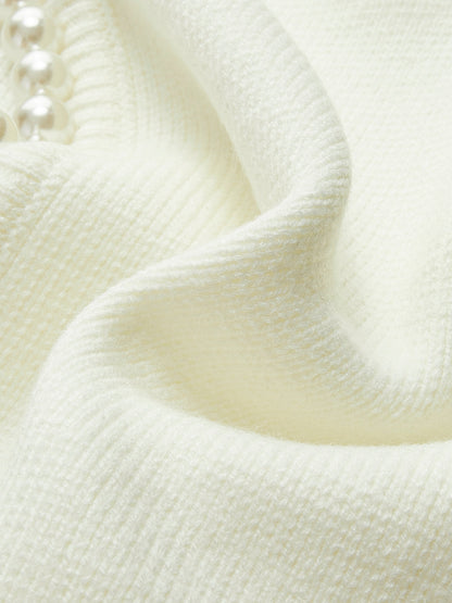Women's Round-Neck Open-Front Knit Cardigan