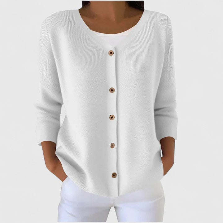 Women's Hooded Button-Front Long Cardigan