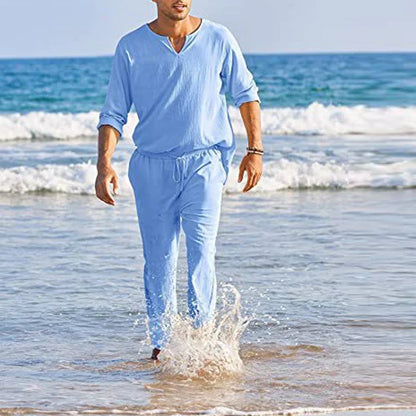George - Costume homme en coton et lin