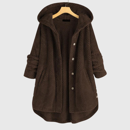 Women's Cosy Hooded Mid-Length Coat