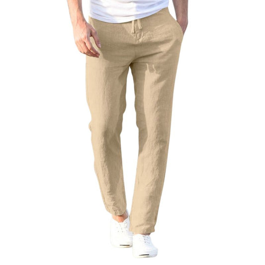 Bryan - Pantalon ample décontracté avec taille élastique 100% coton