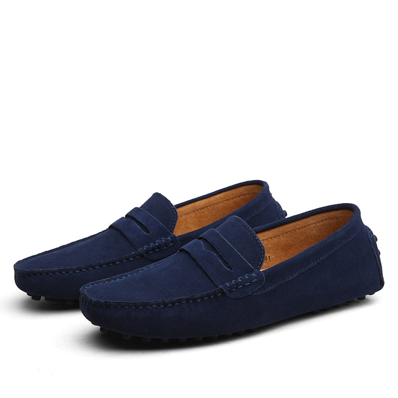 Malcolm - Mocassins en daim de style italien pour hommes