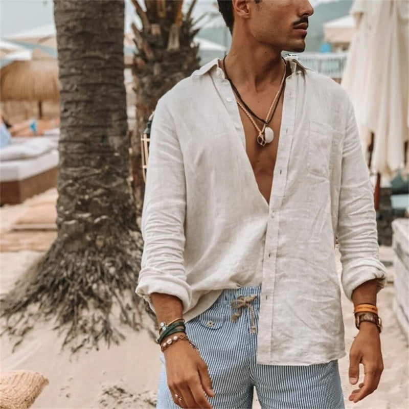 Harlo - Chemise élégante en lin pour homme