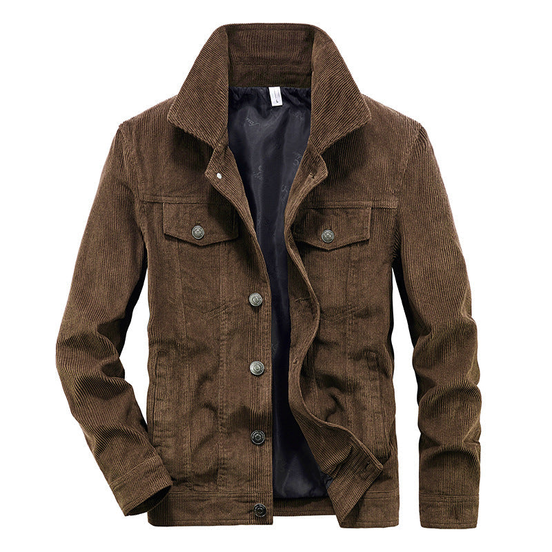 Domenik - Veste en velours côtelé fin pour homme